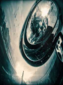 anthro car car_mirror distorted duo equirectangular_panorama female fisheye fisheye_lens flock_of_birds highway lens_flare looking_at_reflection male mirror mirror_reflection outside reflection road side_view_mirror sky text vehicle keichi_hollis kira_(keichi_hollis) 3:4 3d_(artwork) chromatic_aberration digital_media_(artwork) english_text film_grain hi_res monochrome