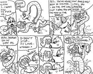 ahegao anthro anthro_on_feral bestiality bodily_fluids chest_tuft coiling_around_torso cum cum_inside dialogue dominant dominant_female dominant_feral duo eye_contact eyes_closed eyewear feet female feral foot_fetish foot_lick forked_tongue french_kissing genital_fluids glasses heart_(marking) heart_symbol hypnosis hypnotic_eyes kissing licking lipstick long_tongue looking_at_another looking_pleasured makeup male male/female markings mind_control nude nude_anthro nude_male orgasm orgasm_face penetration profanity questionable_consent ringed_eyes sex simultaneous_orgasms spiral spiral_eyes submissive submissive_anthro submissive_male text tongue tongue_out tuft vaginal vaginal_penetration wearing_glasses flamez66 liam_(lmann) domestic_cat felid feline felis mammal reptile scalie snake 2010 black_and_white comic english_text monochrome