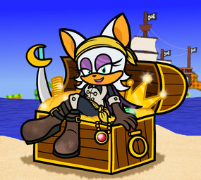 5_fingers anthro armwear beach black_bottomwear black_clothing black_nose black_pants blue_sky boots bottomwear brown_armwear brown_boots brown_clothing brown_elbow_gloves brown_footwear brown_gloves brown_handwear clear_sky clothed clothed_anthro clothed_female clothing coin crown day elbow_gloves eyelashes eyeshadow female female_anthro fingers footwear fully_clothed fully_clothed_anthro fully_clothed_female gloves grey_clothing grey_topwear grey_vest hair half-closed_eyes handwear headgear headkerchief headwear island jewelry kerchief light lipstick makeup medium_hair melee_weapon narrowed_eyes necklace outside pants pink_lipstick pirate pirate_outfit purple_eyelids purple_wings scimitar sea seaside ship shoes sitting sky smile smiling_at_viewer solo sword tan_body tan_inner_ear tan_skin toony toothy_smile topwear treasure treasure_chest vehicle vest water watercraft weapon white_hair wings yellow_headkerchief yellow_kerchief yellow_sash captainquack64 netflix sega sonic_prime sonic_the_hedgehog_(series) batten_rouge rouge_the_bat bat mammal 2023 colored digital_drawing_(artwork) digital_media_(artwork) french_description hi_res lighting shaded simple_shading