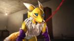 all_fours anthro bedroom breasts carpet collar female fur fur_tuft inside leash nipples nude screencap sleeves solo tuft bizzyniz bandai_namco digimon canid canine digimon_(species) mammal renamon 16:9 2017 3d_(artwork) detailed digital_media_(artwork) hi_res source_filmmaker_(artwork) wallpaper widescreen