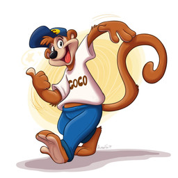 anthro clothed clothing male mascot solo orlandofox coco_pops coco_the_monkey haplorhine mammal monkey primate 2019 hi_res