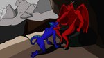 2_penises adventure anthro anthro_on_anthro anthro_penetrated anthro_penetrating anthro_penetrating_anthro balls blue_body body_part_in_mouth cave dragon_wings dungeon duo erection fellatio genital_piercing genitals male male/male male_penetrated male_penetrating male_penetrating_male multi_genitalia multi_penis muscular oral oral_only oral_penetration penetration penile penile_penetration penis penis_in_mouth penis_piercing piercing red_body sex tail treasure terens asian_mythology chinese_mythology east_asian_mythology mythology ych_(character) dinosaur dragon kirin mythological_creature mythological_scalie prehistoric_species reptile scalie 16:9 2d_animation animated digital_media_(artwork) hi_res loop short_playtime widescreen