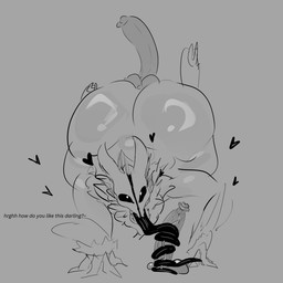 anthro big_butt big_penis black_tongue bone butt dialogue fur genitals humanoid_genitalia humanoid_penis long_penis long_tongue male male/male oral penis prehensile_tongue sex skull skull_head sonic.exe_(series) text thick_thighs tongue tongue_around_penis tongue_out tongue_wrap tongue_wrapped_around_penis tonguejob toony greaseyhair outcome_memories roblox tarven_(outcome_memories) 1:1 black_and_grey digital_drawing_(artwork) digital_media_(artwork) english_text line_art monochrome