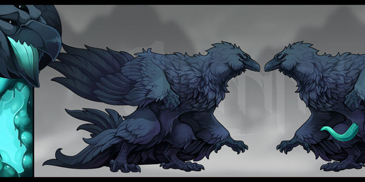 3_eyes 4_toes animal_genitalia anisodactyl anthro anus beak black_body black_border black_eyes black_feathers border butt claws erection feathers feet finger_claws genital_slit genitals glowing glowing_genitalia glowing_penis green_penis green_tongue male multi_eye nude penis scuted_arms scuted_legs scutes solo tapering_penis toe_claws toes tongue grimmla avian bird corvid corvus_(genus) oscine passerine raven model_sheet shaded watermark