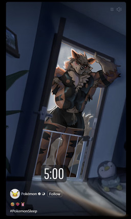 abs anthro anthrofied areola armpit_hair barazoku barefoot bedroom_eyes biceps big_muscles black_border body_hair border bottomwear bulge chest_hair clothed clothing dark door emoji eyebrows feet fur huge_muscles inside looking_at_viewer male muscular muscular_anthro muscular_male narrowed_eyes nipples number pecs plantigrade plushie pokemorph pubes screen seductive shorts smile social_media solo standing text thick_arms thick_thighs time topless topless_anthro topless_male tuft arctavius nintendo pokemon pokemon_sleep arcanine generation_1_pokemon pokemon_(species) 2025 3:5 absurd_res english_text hi_res