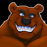 anthro brown_body brown_fur fur grin male smile solo teeth nafithebear polartoons nafeon bear mammal 1:1 alpha_channel bust_portrait portrait