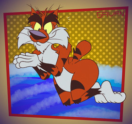 3_toes 4_fingers abstract_background anthro arched_back arm_tuft ass_up belly bent_legs big_butt biped black_eyebrows black_nose black_stripes butt casual_nudity cheek_tuft chest_tuft chin_tuft curling_toes curvy_figure diving elbow_tuft eyebrows facial_tuft feet fingers fur gloves_(marking) hands_together head_tuft humanoid_heel knee_tuft leg_markings leg_tuft lines_drawn looking_down male markings nude orange_body orange_fur pecs plantigrade pose river scut_tail sea short_tail shoulder_tuft slightly_chubby slightly_chubby_anthro slightly_chubby_male small_tail smile socks_(marking) solo striped_body striped_fur striped_markings striped_tail stripes tail tail_markings thick_eyebrows toes tuft water whiskers white_belly white_body white_feet white_fur white_hands wide_hips yellow_sclera gavanzude adventures_from_the_book_of_virtues pbs socrates_the_bobcat bobcat felid feline lynx mammal 2025 alternate_version_at_paywall colored digital_drawing_(artwork) digital_media_(artwork) flat_colors hi_res pinup signature