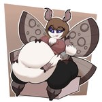 2_fingers 4_arms 4_wings antennae_(anatomy) anthro belly belly_rub big_belly big_breasts biped black_bottomwear black_clothing black_fingers black_pants blep bloated block blue_eyes bob_cut boots bottomwear breasts brown_hair clothed clothed_anthro clothed_female clothing eye_through_hair eyebrow_through_hair eyebrows eyelashes eyelashes_through_hair feet female female_anthro fingers fluffy fluffy_antennae footwear front_view fur gloves_(marking) grey_boots grey_clothing grey_footwear hair hand_on_belly hand_on_own_belly insect_wings knee_boots knee_highs legwear lepidopteran_wings markings multi_arm multi_limb multi_wing navel no_sclera non-mammal_breasts non-mammal_navel noseless obese obese_anthro obese_female outline overweight overweight_anthro overweight_female pants pink_tongue red_clothing red_shirt red_topwear shirt shoes simple_background sitting small_feet spots spotted_wings standing tan_background tan_wings thick_thighs three-quarter_view tight_clothing tongue tongue_out topwear translucent translucent_hair tuft white_background white_body white_fur white_outline white_tuft wide_hipped_anthro wide_hipped_female wide_hips wings maddeku 1:1 2021 black_and_white colored digital_drawing_(artwork) digital_media_(artwork) full-length_portrait hi_res monochrome portrait shaded sketch