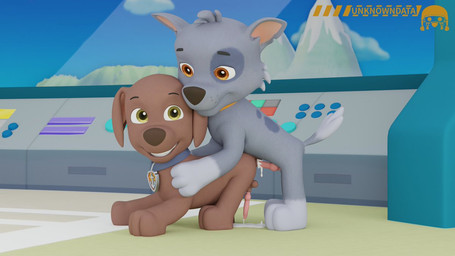anal anal_penetration bodily_fluids cum cum_in_ass cum_inside duo feral genital_fluids genitals knot knotted_penis male male/male penetration penis sex young young_feral unknowndata paw_patrol rocky_(paw_patrol) zuma_(paw_patrol) bird_dog canid canine canis domestic_dog hunting_dog labrador mammal mixed_breed retriever 16:9 3d_(artwork) digital_media_(artwork) widescreen