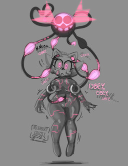 anthro big_breasts bodily_fluids bound breasts captured clothing crossgender drone drooling duo ear_penetration encasement female footwear glowing glowing_eyes high_heels looking_at_viewer machine mind_control mindfuck mtf_crossgender navel_fetish navel_penetration nipple_piercing nipple_ring nipples penetration piercing pink_eyes ring_piercing robotic_tentacles saliva shoes tentacles blueberrygrizzly sega sonic_the_hedgehog_(series) sonic_the_hedgehog eulipotyphlan hedgehog mammal robot 2023 absurd_res hi_res restricted_palette