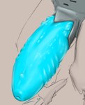 animal_genitalia anthro big_penis blue_penis genital_slit genitals glistening glistening_genitalia glistening_penis glowing glowing_genitalia glowing_penis huge_penis hyper hyper_genitalia hyper_penis machine male metallic_body nubbed_penis penis penis_base ribbed_penis sheath solo thick_penis verdrusk vx_(verdrusk) ancilla_(halo) robot hi_res