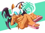 5_fingers 5_toes anthro bikini breasts butt cleavage clothed clothing eyeshadow feet female fingers footwear fur gold_bikini makeup motion_blur narrowed_eyes sandals shoes simple_background solo swimwear tan_body tan_skin toes two-piece_swimsuit white_body white_fur wings mrmlix golden_week sega sonic_the_hedgehog_(series) rouge_the_bat bat mammal absurd_res hi_res