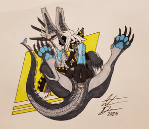 amber_eyes anthro anthro_on_feral bestiality big_penis biped black_body black_fur blue_pawpads blue_penis blue_tongue breasts butt claws curvy_figure drooling_tongue duo erection eyelashes eyeless feet female female_anthro female_on_feral female_on_top feral feral_on_bottom front_view fur genital_focus genitals grey_body grey_fur hair hand_on_leg hourglass_figure larger_feral larger_male long_tongue lying machine male male/female male_feral male_on_anthro nipples on_back on_top pawpads penis penis_focus sex shortstack size_difference small_breasts small_waist smaller_anthro spread_legs spreading straddling straddling_penis tail thick_thighs thigh_sex toe_claws tongue white_hair yellow_body yellow_fur yellow_nipples yellow_pawpads yellow_tongue bikerboyart mythology vst_(fluff-kevlar) warning_(fluff-kevlar) android dragon hebinu mythological_creature mythological_scalie robot scalie hi_res