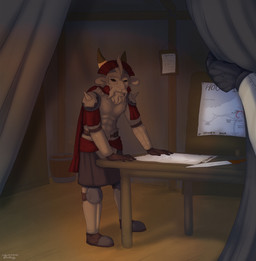 anthro armor caesars_legion clothing fur gladius gloves handwear headgear helmet male map melee_weapon scar solo standing tan_body tan_fur text weapon lady-darkstreak fallout microsoft legate_lapinus_(character) lagomorph leporid mammal rabbit absurd_res english_text hi_res