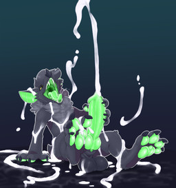 animal_genitalia animal_penis anthro balls big_balls big_penis bodily_fluids canine_genitalia canine_penis claws cum cum_on_feet cum_on_pawpads cum_on_self cumshot drooling ejaculation erection feet foot_focus fur genital_fluids genitals green_paws green_penis hair hindpaw knot male masturbation mouth_shot nude open_mouth orgasm pawpads paws penis saliva simple_background sitting solo teeth toe_claws toes tongue tongue_out yellow_sclera backsash bat mammal 2023 digital_media_(artwork) hi_res