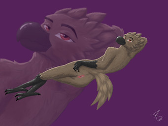 anthro anus avian_feet brown_body brown_eyes butt butt_focus feathers male nude presenting solo spread_butt spreading reddyexe avian bird 4:3 absurd_res hi_res