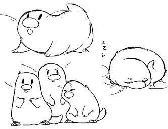 ambiguous_gender feral feralized group multiple_poses pose simple_background sleeping whiskers white_background unknown_artist nintendo pokemon diglett dugtrio generation_1_pokemon mammal pokemon_(species) aliasing black_and_white digital_media_(artwork) monochrome