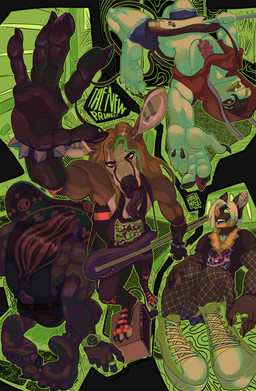 4_toes 5_fingers 5_toes amplifier anthro armpit_hair athletic athletic_male backflip black_body black_clothing black_fur black_shirt black_tank_top black_topwear body_hair bottomwear brown_body claws clock clothed clothing converse_shoes ear_piercing electric_guitar fangs_bared feet fingers fishnet_clothing fishnet_legwear foreshortening fur group guitar hair hoodie humanoid_feet legwear long_hair looking_at_viewer looking_up male muscular muscular_male musical_instrument open_mouth orange_hair pants piercing plantigrade plucked_string_instrument reaching_out reaching_towards_viewer ring rockstar shirt shorts smile spikes string_instrument tail tank_top toes tongue tongue_out topwear torn_bottomwear torn_clothing torn_pants watch white_body white_fur wristband xdarkspace ravios raxan_(xdarkspace) stoven_(xdarkspace) bat canid canine kangaroo macropod mammal marsupial digital_media_(artwork) hi_res