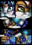 anthro canon_couple dialogue duo engagement female humor male male/female nude outside pounce proposal romantic romantic_ambiance romantic_couple romantic_night skinny_dipping text moltsi nintendo star_fox fox_mccloud krystal_(star_fox) canid canine fox mammal 2014 comic english_text hi_res