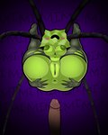 anus big_breasts breasts clothing disembodied_penis duo female fishnet_clothing fishnet_legwear genitals legs_up legwear male not_furry nude penis pussy torn_clothing torn_legwear sleepiitreat mario_bros nintendo paper_mario mimi_(paper_mario) arachnid arthropod humanoid spider 4:5 hi_res