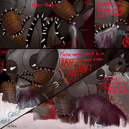 abdominal_bulge age_difference anal anthro aroused aroused_face aroused_smile barbell_piercing big_breasts big_penis bodily_fluids breasts bruised bruised_belly bruised_face brutality collar cum dialogue drowning_in_cum duo ejaculation elderly elderly_intersex erection excessive_cum excessive_genital_fluids female female_penetrated gagging gagging_on_penis genital_fluids genitals glans gynomorph huge_breasts huge_penis hyper hyper_breasts hyper_genitalia hyper_penis intersex intersex/female intersex/male intersex_penetrating intersex_penetrating_female larger_intersex male masochism mature_intersex nipple_barbell nipple_piercing nipples no_hands older_intersex oral pain penetration penis piercing ridiculous_fit sex sharp_teeth size_difference smaller_male spiked_collar spikes standing_on_head tears teary_eyes teeth text thrusting toilet m4n the_walten_files rachel_waterman_(the_walten_files) sheep_witch_(twf) bat bovid caprine mammal sheep undead 1:1 2026 comic english_text hi_res