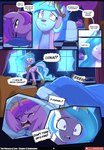 absurd_res adopted_(lore) adopted_daughter_(lore) adoptive_mother_(lore) asura-00 awake bed bedding bedroom blue_glow blue_hues blue_light blue_lighting canterlot checkered chilllum concern cowering crown dialogue duo ears_up english_text equid equine eyes_closed female feral folded_wings friendship_is_magic frown furniture hasbro headgear hi_res hooves horn inside light long_horn looking_up mammal moonlight my_little_pony mythological_creature mythological_equine mythology narrowed_eyes night night_time no_cutiemark one_eye_closed open_mouth pillow princess_cadance_(mlp) princess_celestia_(mlp) regalia sad sad_eyes scared standing text under_covers waking_up wide_eyed winged_unicorn wings yelling