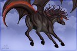 animal_genitalia animal_pussy equine_genitalia equine_pussy fangs female flying genitals hooves in_flight looking_back pussy raised_tail showing_off_butt tail teats teeth wings dream_merchant mythology dragon equid equine horse mammal mythological_creature mythological_equine mythological_scalie pegasus scalie hi_res