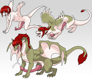 animal_genitalia big_penis bodily_fluids breasts countershading cum dripping eyes_closed feral freckles gender_transformation genital_fluids genital_growth genitals green_body growth gtm_transformation hair humping itm_transformation knot knotted_penis light_body light_skin male masturbation orgasm penis penis_growth precum precum_drip red_hair saliva sheath solo spread_wings transformation transformation_sequence wing_growth wings yuukarin_(artist) danganronpa mythology spike_chunsoft mahiru_koizumi dragon human mammal mythological_creature mythological_scalie scalie