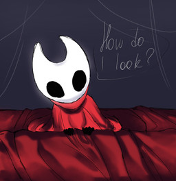 anthro black_eyes cloak clothing female hollow_eyes red_cloak red_clothing red_fabric silk solo text young boopie hollow_knight:_silksong hollow_knight_(franchise) team_cherry hornet_(hollow_knight) arthropod insect 2025 english_text hi_res