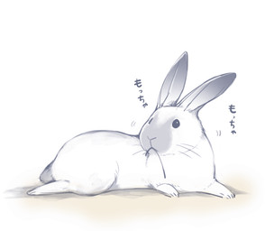 ambiguous_gender feral simple_background solo ichthy0stega lagomorph leporid mammal rabbit 2015