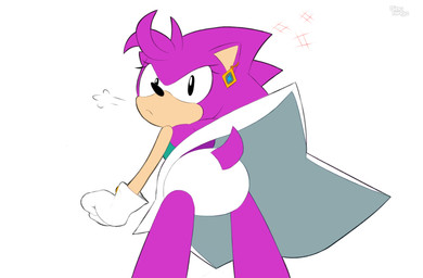 angry anthro butt clothed clothing dress ear_piercing ear_ring female first_person_view gloves handwear magenta_body panties piercing ring_piercing simple_background solo tail underwear upskirt white_background bingbingo sega sonic_the_hedgehog_(series) fan_character eulipotyphlan hedgehog mammal hi_res signature