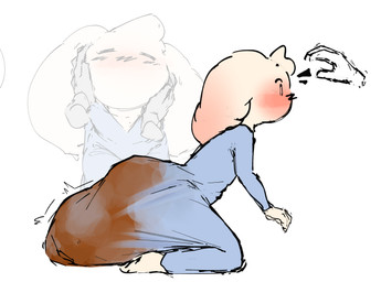 anthro blue_onesie blush blushing_profusely caressing_face clothing disembodied_hand duo ear_blush emanata excessive_feces eyebrows eyes_closed feces floppy_ears fur head_tuft hyper hyper_feces hyper_soiling kneeling male male_pooping onesie pooping raised_eyebrows scatplay simple_background soiling soiling_clothing soiling_onesie tuft white_background white_body white_fur wide_eyed tiosqr lagomorph leporid mammal rabbit hi_res