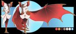 anthro big_ears breasts digitigrade eyewear featureless_crotch female fur glasses membrane_(anatomy) membranous_wings nipples nude small_waist solo standing white_body white_fur wings misericorde bat mammal alpha_channel hi_res model_sheet