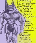 abusive anthro balls big_balls big_head big_pecs caricature clothing genitals humor male muscular muscular_anthro muscular_male pecs purple_body solo text thong underwear what why anonymous_artist squitch animal_crossing nintendo bob_(animal_crossing) animal_humanoid bobcat domestic_cat felid felid_humanoid feline feline_humanoid felis humanoid lynx mammal mammal_humanoid 5:6 english_text hi_res