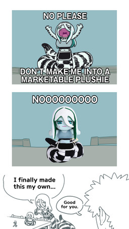 4_fingers advertisement apode begging big_breasts black_body black_bottomwear black_clothing black_scales black_shorts black_tail black_text blue_eyes bottomwear bra breasts camera cellphone chair cleavage clothed clothed_female clothed_humanoid clothing dialogue dolphin_shorts duo electronics eyes_closed fangs female female_focus female_humanoid fingers furniture grey_bra grey_clothing grey_sports_bra grey_underwear hair holding_cellphone holding_object holding_phone holding_smartphone legless long_hair male male_human markings midriff multicolored_body multicolored_bottomwear multicolored_clothing multicolored_hair multicolored_scales multicolored_shorts navel open_mouth phone plushie plushification pupils purple_tongue raised_arms scales serpentine short_hair shorts smartphone solo_focus speech_bubble split_form sports_bra striped_body striped_markings striped_scales striped_tail stripes table tail tail_markings talking_to_another teal_hair teeth text tongue transformation two_tone_body two_tone_bottomwear two_tone_clothing two_tone_hair two_tone_scales two_tone_shorts two_tone_tail underwear white_body white_bottomwear white_clothing white_hair white_scales white_shorts white_skin white_tail white_text sparrowl please_don't_turn_me_into_marketable_plushes edan_(sparrowl) ivy_(sparrowl) animal_humanoid draconcopode human humanoid lamia mammal reptile reptile_humanoid scalie scalie_humanoid snake snake_humanoid 2026 9:16 comic english_text hi_res meme