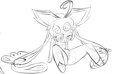 butt embarrassed female fur genitals kneeling nude simple_background solo split_form spread_legs spreading vulva exquisiter absurd_res digital_media_(artwork) hi_res monochrome sketch