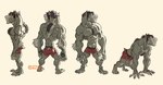 abs all_fours animal_humanoid anthro barefoot beatriz_rebollo big_muscles body_hair canid canid_humanoid canine canine_humanoid chest_hair chest_tuft clothed clothing feet front_view hi_res humanoid male mammal mammal_humanoid model_sheet muscular muscular_male mythological_canine mythological_creature mythology nathan_(beatriz) pecs plantigrade rear_view side_view solo topless torn_clothing tuft underwear were werecanid werecanine werewolf wolf_humanoid