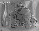 5:4 abs anal anal_penetration anthro anthro_on_anthro anthro_penetrated anthro_penetrating anthro_penetrating_anthro ape big_power_bottom bodily_fluids cranky_kong cum cum_in_ass cum_inside cum_splatter dialogue donkey_kong_(character) donkey_kong_(series) drooling duo english_text erection father_(lore) father_and_child_(lore) father_and_son_(lore) fucked_silly genital_fluids genitals greyscale haplorhine hi_res humanoid_genitalia humanoid_penis incest_(lore) internal looking_pleasured male male/male male_penetrated male_penetrating male_penetrating_male mammal mature_anthro mature_male monochrome muscular muscular_male necktie nintendo open_mouth orgasm parent_(lore) parent_and_child_(lore) parent_and_son_(lore) pecs penetration penile penile_penetration penis primate saliva sex size_difference small_dom_big_sub small_top_big_bottom smile son_(lore) text tongue tongue_out uniparasite