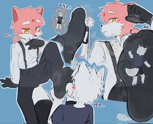 anthro clothing duo extreme_size_difference feet foot_fetish foot_focus foot_play footwear male male/male micro shrinking size_difference size_transformation smothering socks soles transformation underfoot chengxiansenowu hi_res