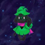 anthro black_body black_fur clothed clothing eyewear fingers fur glasses horn looking_at_viewer male solo white_eyes whlelly deltarune undertale_(series) ralsei bovid caprine goat mammal 1:1 2024 digital_media_(artwork) hi_res pixel_(artwork)