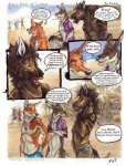 anthro bar beach blotch canid canine clothing comic crossed_arms deer diego_(blotch) english_text equid equine female fox group horse kangaroo macropod male mammal marsupial outside seaside text
