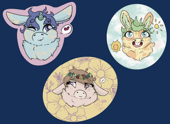 1_horn ambiguous_form ambiguous_gender blue_body blue_fur blue_horn blush brown_hair buckteeth dialogue embarrassed eyelashes flower flower_crown fur green_hair green_inner_ear_fluff hair happy horn inner_ear_fluff markings one_eye_closed open_mouth orange_body orange_fur pink_body pink_fur plant purple_eyes purple_hair purple_inner_ear_fluff simple_background smile solo spiral_horn spots spotted_body spotted_fur sun teal_eyes teeth transparent_background tuft wink young young_ambiguous lemoncurds fluffy_pony fluffy_pony_(species) mammal 2021 alpha_channel digital_media_(artwork) hi_res pictographics