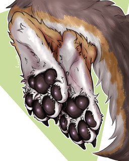 anthro claws glare light male pawpads paws solo tail lesventin canid canine canis coyote mammal wolf 4:5 absurd_res hi_res