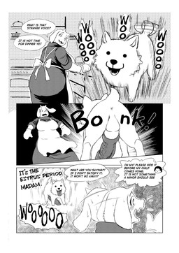 animal_genitalia anthro anus balls bestiality big_breasts breasts butt clothed clothing dialogue erection female feral fur genitals horn male male/female mature_female penile penis scared text tongue vein veiny_penis white_body white_fur aoino_broome conditional_dnp undertale undertale_(series) annoying_dog_(undertale) toriel bovid canid canine canis caprine domestic_dog goat mammal comic english_text hi_res