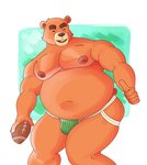 anthro belly brown_body brown_fur eyes_closed fur humanoid_hands male moobs navel nipples overweight overweight_anthro overweight_male solo sport matchaijuice animal_crossing nintendo teddy_(animal_crossing) bear mammal 2020 hi_res