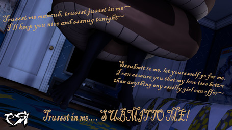 ambiguous_gender anthro black_body black_fur brown_body brown_scales coiling dialogue duo feral fur restrained scales text psikokinetic warfaremachine_(modeler) the_jungle_book kaa_(jungle_book) psiko_(psikokinetic) canid canine canis jackal mammal python reptile scalie snake 16:9 2024 3d_(artwork) 4k absurd_res digital_media_(artwork) english_text hi_res source_filmmaker_(artwork) widescreen male_(lore)