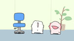 :3 ambiguous_gender anthro beady_eyes black_eyes chair clock destruction document facing_each_other fur furniture gills group humor looking_down monotone_body navel office office_chair open_mouth overweight overweight_ambiguous painting pen pink_body pink_skin plant plant_pot potted_plant public semi-anthro spinning table unprofessional_behavior what whiskers white_body white_fur why writing_utensil x_navel purinharumaki_karameru matatabi_movie_labo amphibian axolotl domestic_cat elemental_creature felid feline felis flora_fauna mammal marine mole_salamander salamander 16:9 2022 animated digital_media_(artwork) hi_res short_playtime sound webm widescreen