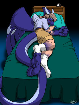 alarm_clock anthro bed big_tail bottomwear clock clothing dark eyes_closed feathered_wings feathers female footwear furniture legwear long_tail pants paws pillow shirt sleeping socks solo tail topwear torn_clothing transformation wings catmonkshiro nintendo pokemon avian generation_3_pokemon legendary_pokemon pokemon_(species) shadow_lugia shadow_pokemon 2012 3:4