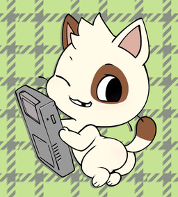 3_toes biped black_eyebrows black_eyes black_whiskers brown_body brown_fur brown_tail brown_tail_tip butt dipstick_tail eyebrows feet feral fur green_background holding_game_boy holding_object male male_feral markings multicolored_body multicolored_fur multicolored_tail one_eye_closed pattern_background pink_inner_ear pointy_ears prick_ears quadruped simple_background smile solo tail tail_markings toes two_tone_body two_tone_fur whiskers white_body white_fur white_tail wink young young_feral young_male lkiws game_boy game_boy_family nintendo the_gamercat glitch_(the_gamercat) domestic_cat felid feline felis mammal hi_res