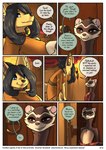 2023 anthro bedroom_eyes black_hair black_nose blue_eyes brown_body brown_eyes brown_fur brown_nose canid canine clothed clothing collar comic dialogue domestic_ferret door dress english_text female fenavi_montaro fennec_fox feretta filinara_slinktail flat_chested fox fur hair herm_(lore) hi_res mammal mustelid musteline narrowed_eyes robe seductive size_difference smaller_female tale_of_tails text topless true_fox true_musteline undressing url weasel white_body white_fur yellow_body yellow_fur